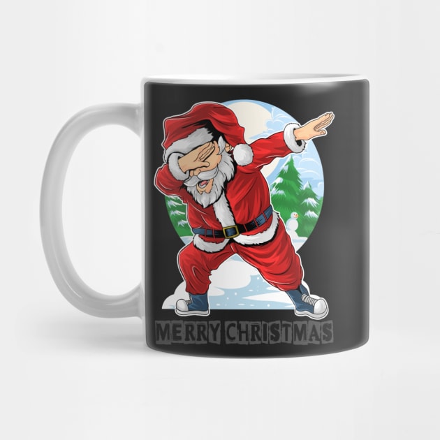 Dabbing Santa Claus Christmas Kids Boys Girls Dab Xmas Gifts by Novelty-art